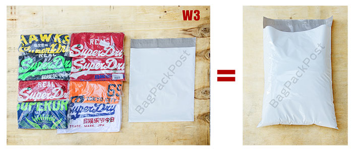 ซองไปรษณีย์สีขาว ขนาด 34x43 + ฝาปิด 5 cm.  ตัวอย่าง รีวิว ใส่สินค้า 1 | BagPackPost