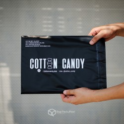 พิมพ์ซอง สกรีนซองไปรษณีย์สีดำ BagPackPost (cotton candy)