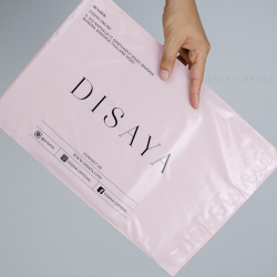 พิมพ์ซอง สกรีนซองไปรษณีย์สีชมพู BagPackPost ลาย Disaya