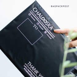 พิมพ์ซอง สกรีนซองไปรษณีย์สีดำ BagPackPost (Chalooska)