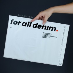 BagPackPost  ผลิตถุงพัสดุ ผลิตถุงไปรษณีย์ แบรนด์ For All Denim