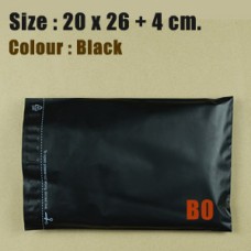 ซองไปรษณีย์พลาสติก สีดำ ขนาด 20x26 cm. (B0) ชุดละ 50 ใบ