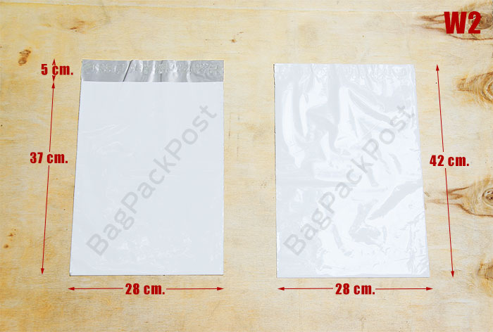 ซองไปรษณีย์สีขาว ขนาด 28x37 + ฝาปิด 5 cm.  ตัวอย่าง รีวิว ใส่สินค้า 1 | BagPackPost