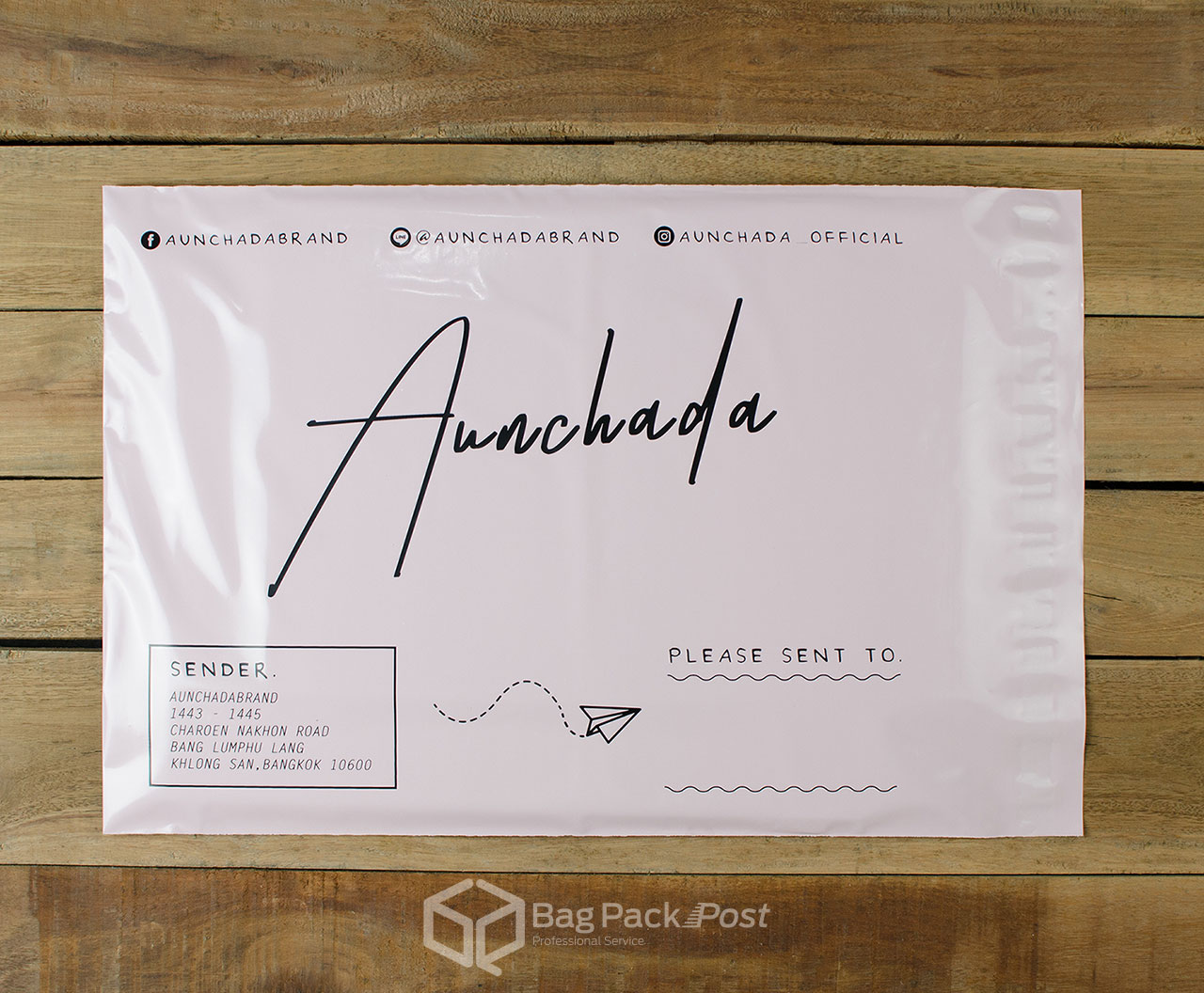 ผลิตถุงไปรษณีย์ ซองไปรษณีย์พิมพ์ลาย ถุงไปรษณีย์พิมพ์ลาย  ซองพิมพ์ลาย Aunchada | BagPackPost