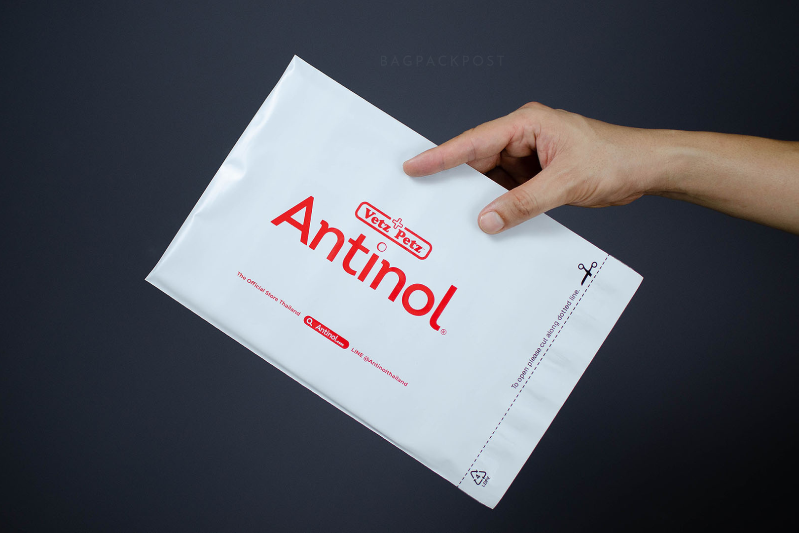 ซองไปรษณีย์พิมพ์ลาย Antinol ซองไปรษณีย์สีขาว ถุงไปรษณีย์พิมพ์ลาย 2 BagPackPost