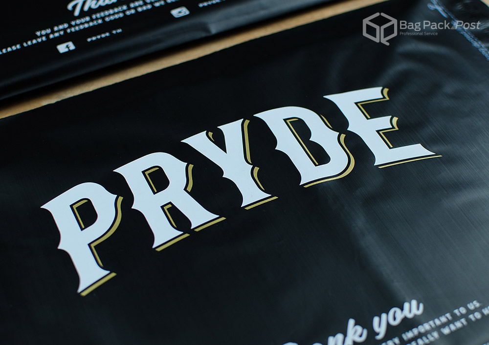 ซองไปรษณีย์พิมพ์ลาย PRYDE ซองไปรษณีย์สีดำ ซองกันน้ำ 4 BagPackPost