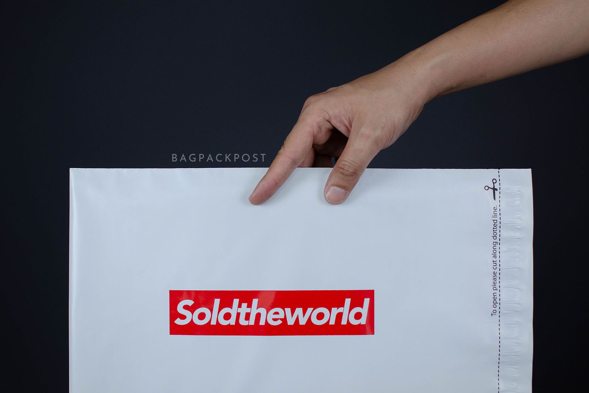 ผลิตถุงไปรษณีย์ ซองไปรษณีย์พิมพ์ลาย SoldTheWorldStore ซองไปรษณีย์สีขาว ถุงไปรษณีย์พิมพ์ลาย 4 BagPackPost