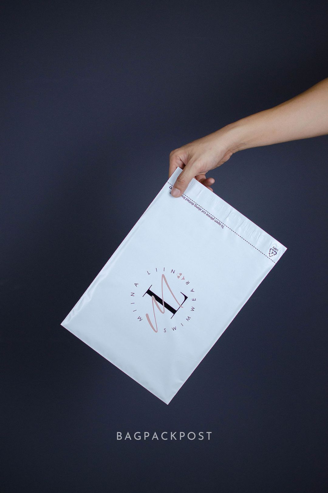 ผลิตถุงไปรษณีย์ ซองไปรษณีย์พิมพ์ลาย Miinaliin ซองไปรษณีย์สีขาว ถุงไปรษณีย์พิมพ์ลาย 1 BagPackPost